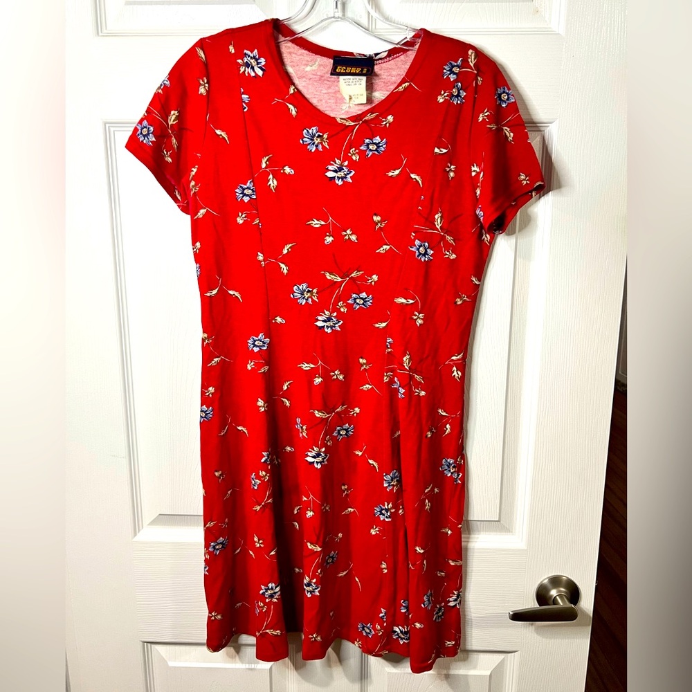 90’s vintage girls red dress